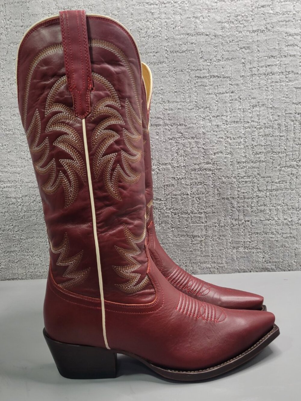 Tecovas The Annie Women's Size US 9B Scarlet Cowhide Cowgirl Boots. - Picture 8 of 13